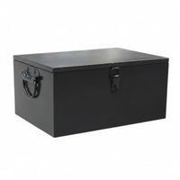Multi-Purpose Metal Utility Box Large Capacity Toolbox Portable Storage Container Heavy-Duty for DIY Enthusiasts, Tradespeople, Garage, Workshop, Repair Shop, Job Site