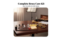 10 Pieces Scratch-Scratch-Resistant Brass Instrument Maintenance Kit All-in-Single Brass Instrument Maintenance Set Easy to Use