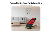 Adjustable Recline Infant Bouncer with Foot Piano Soothing Motion 3-Mode Convertible Rocker Detachable Toy Bar Baby Gear Machine Washable for Infants, Newborns, Playtime, Naptime, Nursery, Living Room