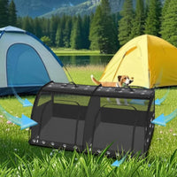 Car Dog House Waterproof Kennel Removable Vehicle Pet Bed for Small Dogs, Cats, Road Trips