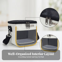 Soft-Sided Pet Carrier Padded Base Adjustable Shoulder Strap Portable Pet Carrier Bag