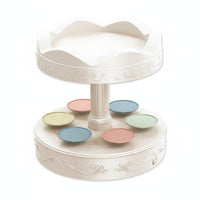 360° Rotation Automatic Rotating Dessert Display Great Gift Idea Rotating Dessert Display Single Button Control Electric Revolving Cake Stand Battery Operated for Children, Birthday Parties, Baby Showers