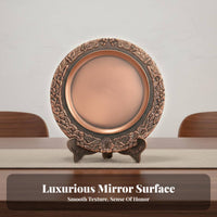 High-Quality Engraving Metal Award Plate Finely Electroplated Round Award Disc Personalized Engravable Metal Plaque Exquisite Craftsmanship for Schools, Companies, Event Organizers, Recognition Events, Sports Competitions, Office Display, Workplace