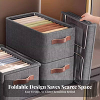textile Closet Box Large Capacity foldable Clothing container adaptable for Attic