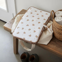Skin-Friendly Waterproof Diaper Mat Quick-Drying Cotton Baby Pee Pad Multi-Use Portable Diaper Mat Odor-Resistant for Newborns, Infants