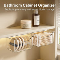 Drawer Organizer with Sliding Lid, Stackable Drawers for Vanity Table, Bathroom Organiser Storage, Makeup Box for Small