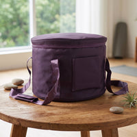 Padded Singing Bowl Bag with Shoulder Strap Oxford-Cloth Crystal Singing Bowl Case Safeguarding Travel Bag with Zipper Portable for Practitioners, Musicians, Performances, Rehearsals