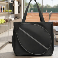 Racket Bag with Shoe Compartment Large Capacity Tennis Bag with Shoe Compartment Portable for Gym
