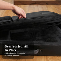 Rolling Double Electric Guitar Gig Bag