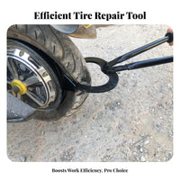 Heavy Duty Construction Motorcycle Tire Pliers High Leverage Design Electric Scooter Tire Separator Portable for DIY Mechanics