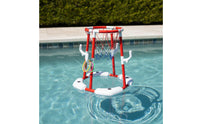 Buoyant Pool Basketball Hoop Parent Child Play Children's Pool Hoop Easy Assembly Swim Toy for Kids, Families, Outdoor