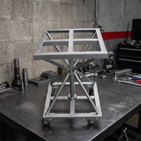 Spray Painting Worktable Heavy-Duty Spray Painting Table Rotating Paint Table for Workshops
