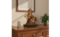 Luck Horse Ornament Fortune Rearing Horse Statue Luxury for Living Room, Office