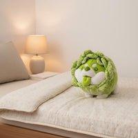 Cute Design Cabbage Dog Stuffed Toy Sleep Companion Chinese Cabbage Dog Doll Skin-Friendly for Girlfriend, Kids