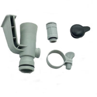 Screw-on Pipe Holder with Air Jet Valve Plastic Jet Valve with Support Arm Compact Pool Pipe Support Easy Installation