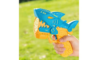 Powerful Engine Shark Bubble LED Lights 12-Hole Bubble Blaster Sturdy Leak-Proof Design for Children, Toddlers, Boys, Outdoor, Summer Fun, Parties, Backyard