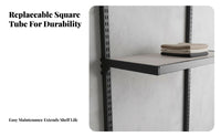 A-Pillar Display Bracket Square Tube Construction Clothing Rack Hanging Bar Modular Clothing Display Rail for Spacious Wardrobe