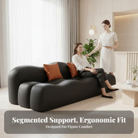 Wavyrear Sectional Italian design Sofa Light Luxury Living Room Furniture for Interior Designers, Business Owners, Reception Area, spa establishment, Lobby