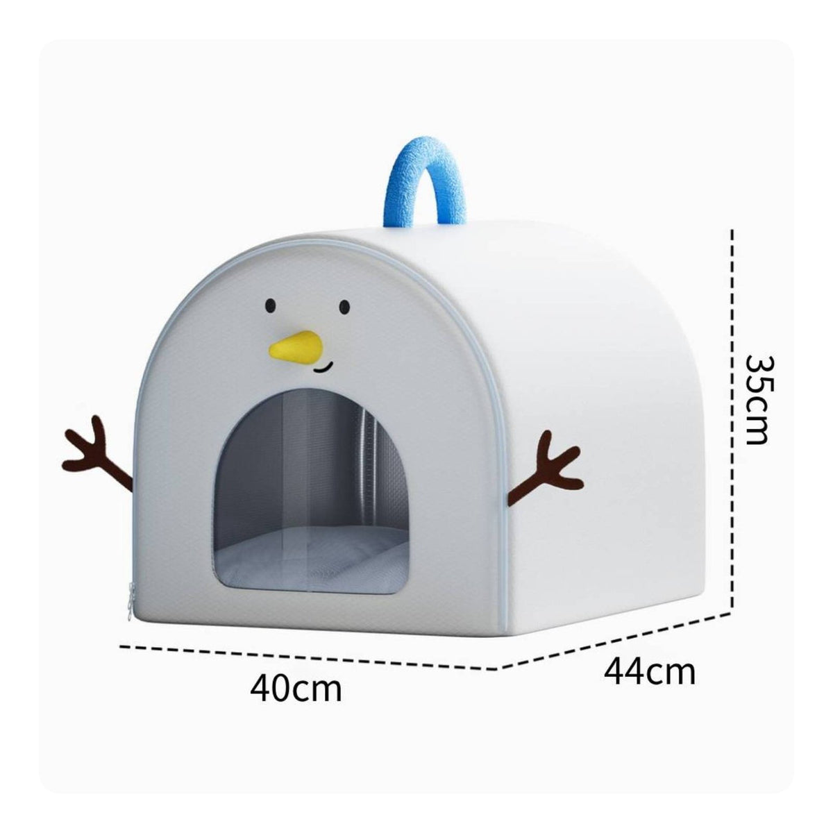 Feline Ice House Summer Use Ice Pack Cooling Bed Easy to Stow for Cats