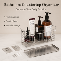 Shower Caddy, Rustproof Stainless Steel Bathroom Shelves, No-Drill Polished Shower Shelf, Silver Shower Storage for Compact Bathroom