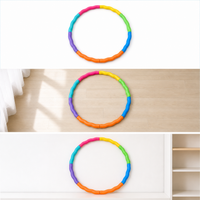 Kids Hula Hoop Detachable Plastic for Children's Play & Kindergarten Exercise