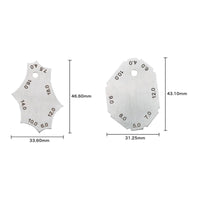 Fabrication Seam Gauge Portable Weld Inspection Gauge Weld Inspection Ruler Compact Metal for Welders, Quality Control