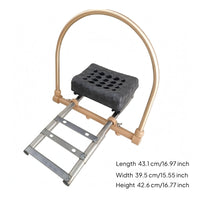 Ventilation Holes Salon Wash Station Headrest Gold-Tone Perforated Headrest Cushion for Shampoo Bed