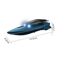 RC Speed Boat 2.4GHz Control Wireless Speedboat Rechargeable Speedboat Toy Working Lights
