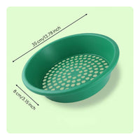 Multi-Purpose Round Plastic Gold Sieve Easy to Carry Gold Panning Sieve Weatherproof Mesh Sorting Pan Custom Made
