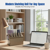 Desktop Bookend Organizer, Accordion Design, Fixed Book Holder for Study, Home, Office