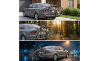 Trunk Mount Bike Rack Strap-Secured Trunk Bike Rack Compact Cycle Carrier with Straps for Cyclists