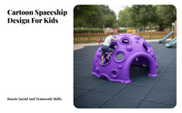 Space Capsule Climber Indoor & Outdoor Use Playground Climber Sturdy Kids Play Dome for Preschoolers, Children 3-9, Kindergarten, Playroom, Backyard
