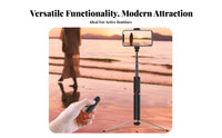 Selfie Stick Tripod Wireless Controller Tripod Selfie Stick Portable Ph Single Holder 2-in-1 Design Ph Single Holder Stand