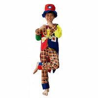 Kids Clown Costume Comfortable Kids Clown Costume Set Lightweight Colorful Clown Outfit for Halloween
