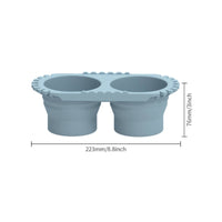 Silicone Brush Cleaning Basin Easy to Clean Paint Brush Washing Bucket Ribbed Interior for Painting