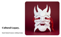 Traditional Chinese Design Guizhou Nuo Opera Mask Intangible Cultural Legacy Design Costume Accessory 3D Carved Look Face Covering Hand-Painted for Cosplayers, Performers, Party-Goers, Cosplay Events, Stage Performances