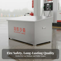 Fire Fighting Sandbox Thickened Steel Plate Flood Control Sand Container Large Capacity Emergency Sand Bin for Miners, Warehouses, Laboratories