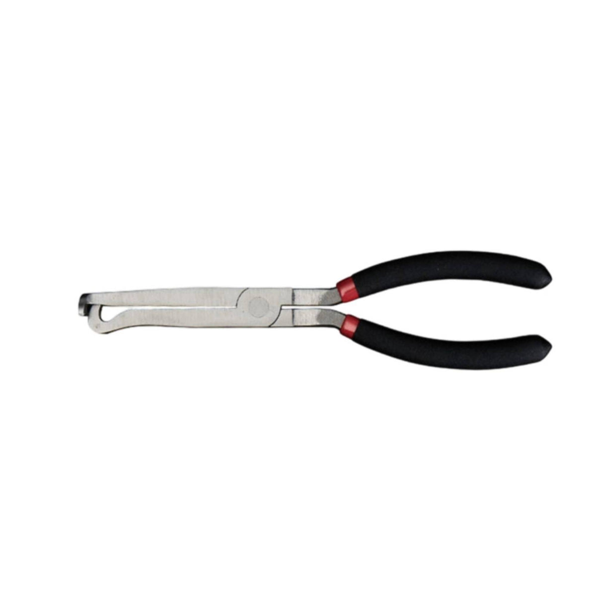 Multifunction Automotive Wire-Cutting Plier Long Slim Hose-Separating Plier Curved Jaw Wire Cutter Pliers Black-Coated Handles