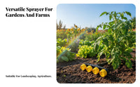 Wide Coverage 4 Head Sprinkler Nozzle Gentle on Plants 4 Way Irrigation Sprinkler Time Saving for Farmers, Farm, Greenhouse