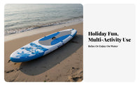 Inflatable Upright Paddleboard Non-Slip Deck Pad Inflatable Upright Paddle Board Stand-up Paddleboard Board Kit Wide Stable