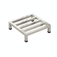 Multi-Purpose Heavy-Duty Riser Stand Rust-Proof Support Frame Long-Lasting Construction Storage Rack Brushed Finish for Homeowners, Gardeners, Restaurant Personnel, Balcony, Kitchen, Garage, Warehouse