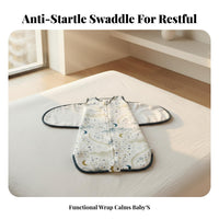 Breathable Convertible Swaddle Sack Skin-Friendly Transitional Swaddle Bag 2-Way Zipper Infant Sleepwear for Newborns, Infants, New Parents, Sleeping, Bedtime, Naptime, Napping