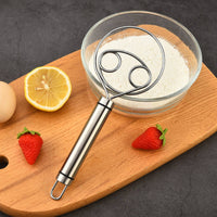 Hand Whisk Handheld Egg Beater Stainless Steel Whisk Easy-to-Clean Kitchen Tool Rust-Resistant for Bakers, Baking