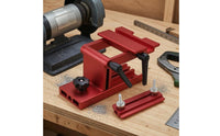 Auxiliary Plate Bench Grinder Sharpening Jig Knurled Fasteners Sharpening Jig Ribbed Adjustable Grinding Guide Anodized Finish
