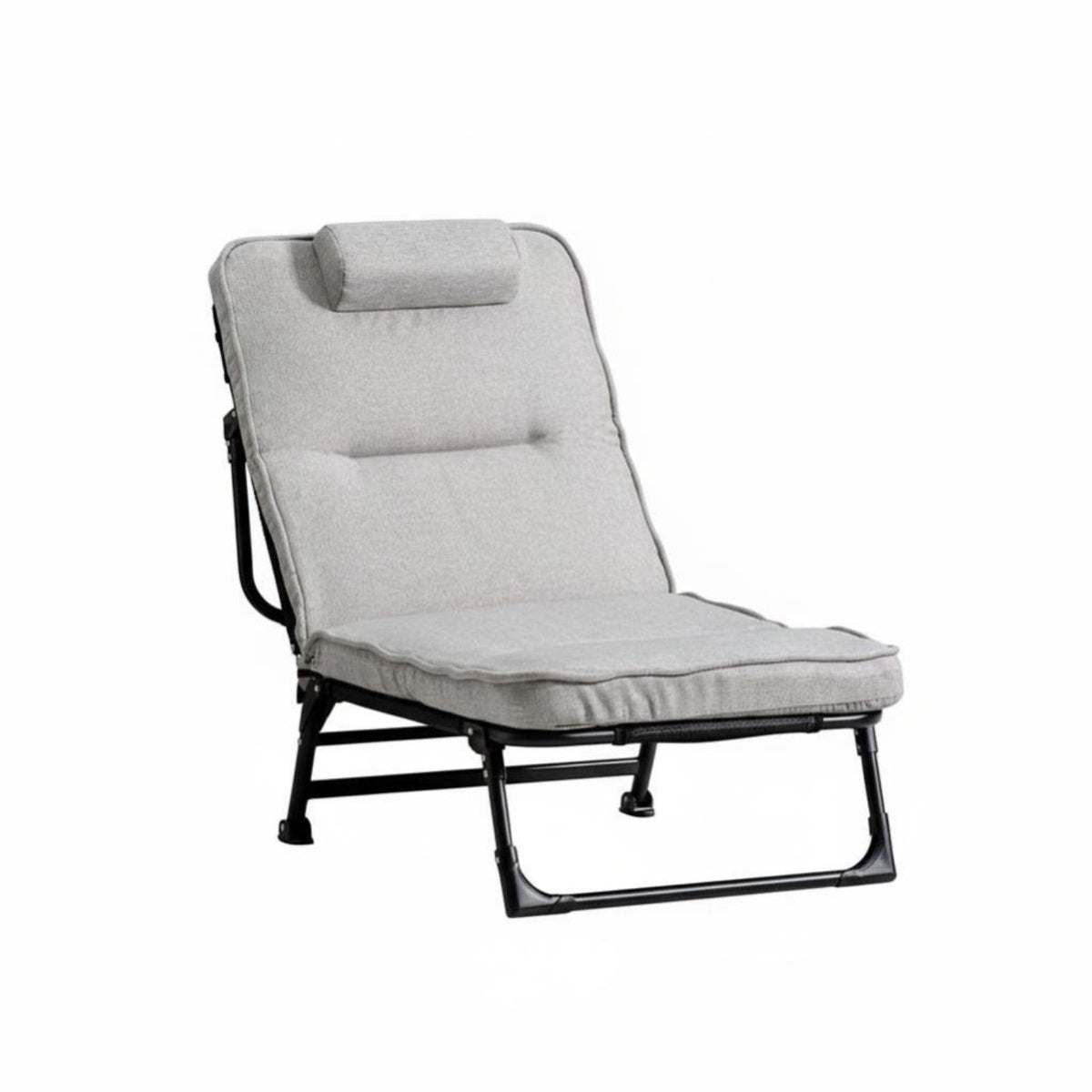 Foldable Design Adjustable Folding Lounger Multifunctional Adjustable Padded Lounger Space-Saving Lounge Recliner No Assembly Required for Office Workers, Students, Living Room, Outdoor, Bedroom, Meditation