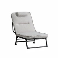 Foldable Design Adjustable Folding Lounger Multifunctional Adjustable Padded Lounger Space-Saving Lounge Recliner No Assembly Required for Office Workers, Students, Living Room, Outdoor, Bedroom, Meditation