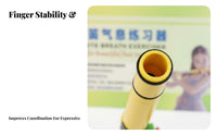 Long-Lasting ABS Material Flute Breath Control Coach Versatile Use Flute Embouchure Training Tool Visual Feedback for Beginners, Students