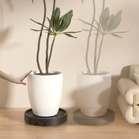 Plant Pot Stand with 6 Casters, Adjustable Plant Stand and Trolley, Solid Round Base Pot Stand for Large Indoor Outdoor Plants, 20-41cm