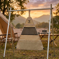 Drying Stand, Foldable Hanging Rack, for Camping, with Storage Bag, 6 Hooks