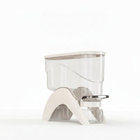Dry Food Dispenser Press-Style Rice Dispenser Grain Container with Cup Countertop Bin BPAclear for Home Cooks, Kitchen, Pantry